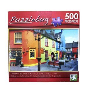 LPF Puzzlebug 500 Piece Jigsaw Puzzle Colorful Houses Ireland